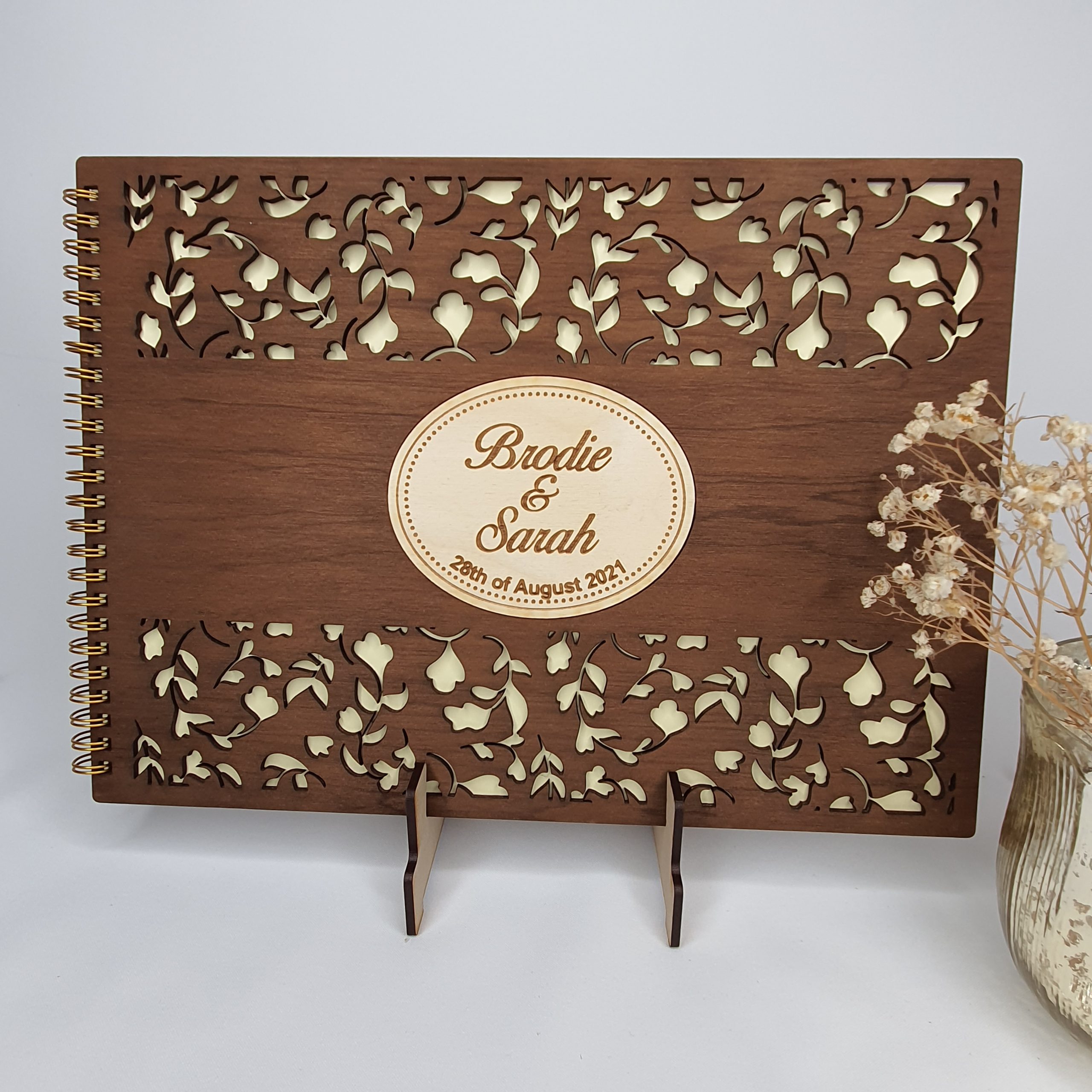 Deluxe Wooden Guestbook | A4 size