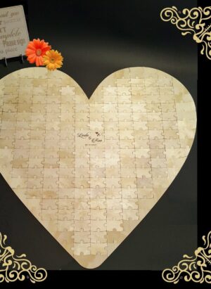 Heart-shape Wedding Jigsaw Puzzle |190 pcs