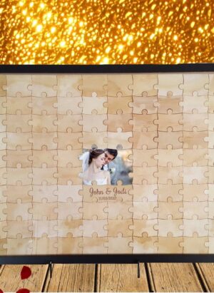 Puzzle Guest Book With Frame