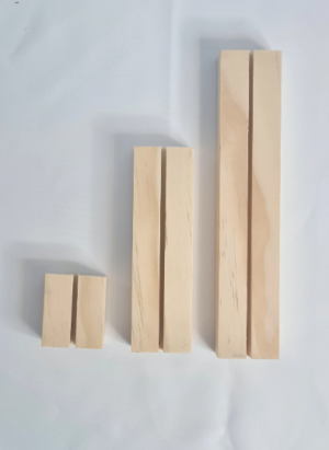 wooden sign holder | wooden base | base for acrylic sign | table number holder | stand for cards